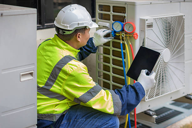 Professional Hvac Installation technician working in Amery, WI